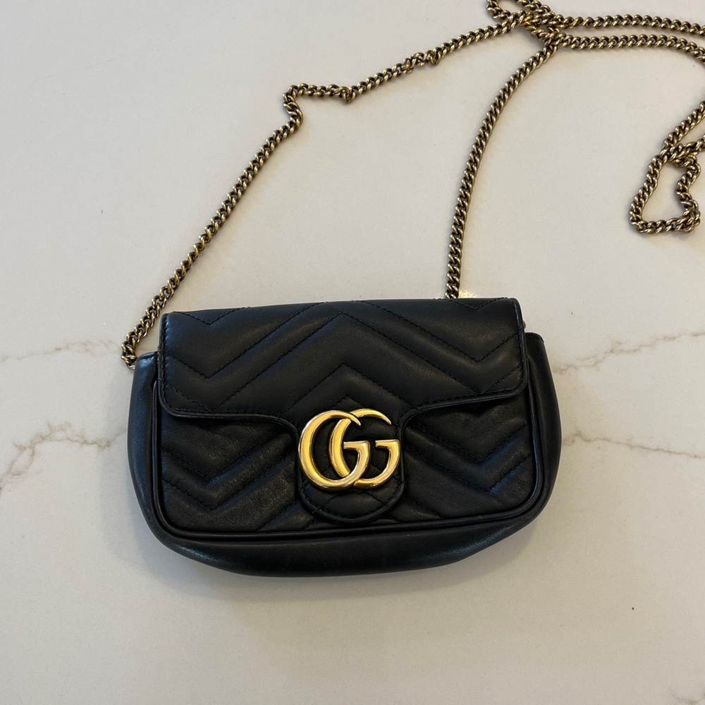 Gucci “super mini” crossbody purse